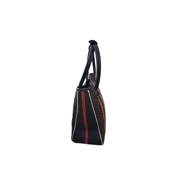 Tignanello Black Tote with Red and Purple Stripes - Picture 11 of 12
